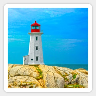 The Solitude of a Lighthouse, Peggy's Cove Sticker